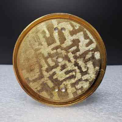 [Coaster] Alwinsal Potash of Canada Ltd, 1974 Safety Award, Gold Green Blue - Base: View of base