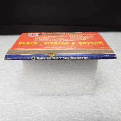 [Matchbook] Black, Sivalls & Bryson Inc, 40-strike, Blue Yellow Red - Manumark: View of manumark