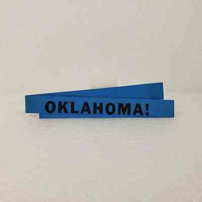 [Paper Strip] "OKLAHOMA!", Blue