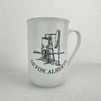 [Mug] Devon, Alberta, Blurb, Ceramic, White Gold