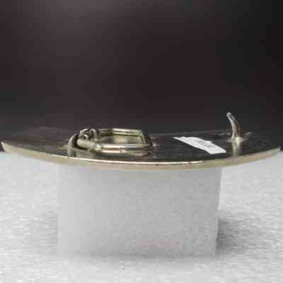[Belt Buckle] Blue Truck, Antique-Silver - Side: View from the side.