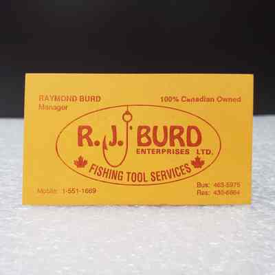 [Business Card] R.J. Burd - Raymond Burd, Set of 3, Orange