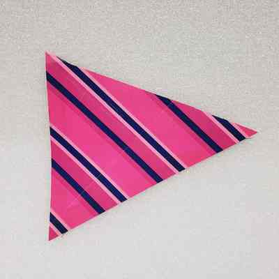 [Wrapping] Pink and Blue Striped, Triangle Cutting, c.1972