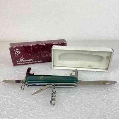 [Pocket Knife] Victorinox Swiss Army Knife, Pioneer Canada, Cardboard Box, Maroon White Green