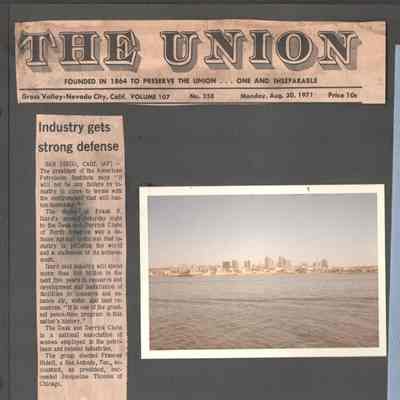 Scan of Scrapbook Page In Situ