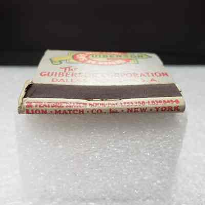 [Matchbook] Guiberson Specialty Oil Field Equipment, 21-strike, Red Green Gold - Manumark: View of manumark
