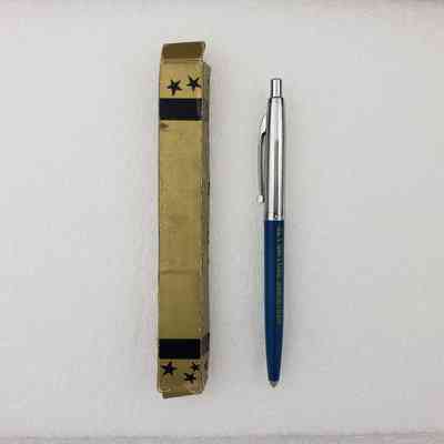 [Pen] Westburne Drilling Ltd., In Box Gold Black, Ballpoint, Plastic Blue Gold, Metal Silver-Coloured
