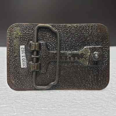 [Belt Buckle] Baker Production Technology, Antique-Bronze - Back: View of back.