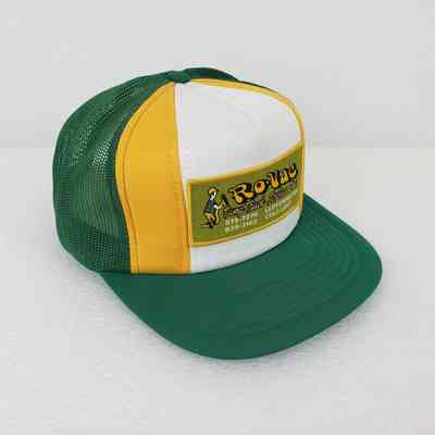 [Cap] Ro-Vac Pump Truck Services Ltd., Lloydminster Cold Lake, Passed Crown White Yellow, Mesh Body Green, Printed Patch Green Yellow