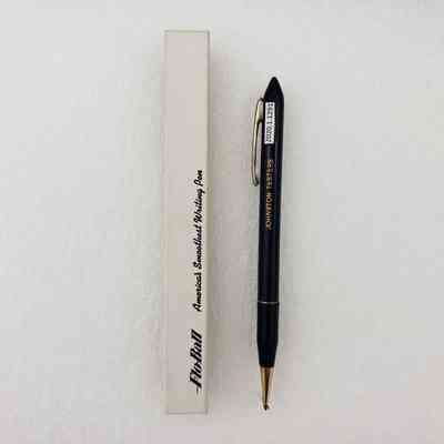 [Mechanical Pencil] Johnston Tester Ltd., In Box White Gold Black, Ballpoint, Plastic Black Gold, Metal Gold-Coloured