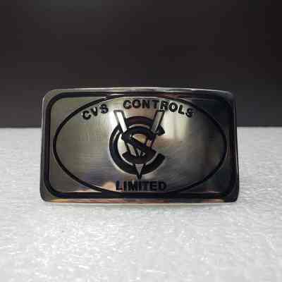 [Belt Buckle] CVS Controls Limited, Mirror-Silver Black