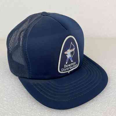 [Cap] Bowman Distribution, Embroidered Patch, Padded Crown Navy, Mesh Body Navy