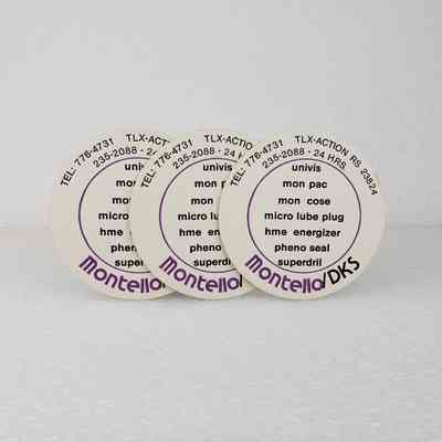 [Coaster] Montello/DKS, Set of 3, Cardboard Off-White Purple Black