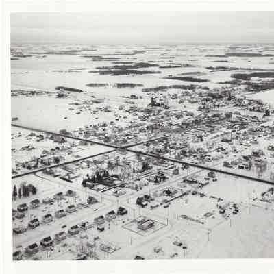 [Photo] Aerial View of Leduc, Large, BW, 1957