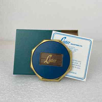 [Coaster] Lister Industries Ltd., Metal, Cardboard Box, Gold Blue