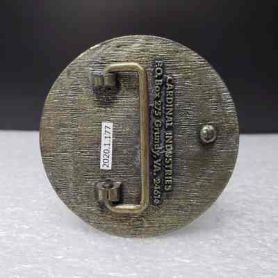 [Belt Buckle] Barton Valve Co. Inc., Antique-Bronze - Back: View of the back.