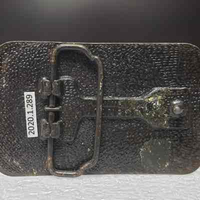 [Belt Buckle] CEDA, Antique-Bronze - Back: View of the back.