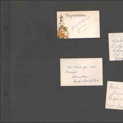 Scan of Scrapbook Page In Situ