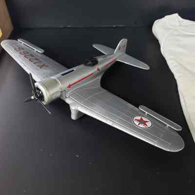 [Model] Texaco Sky Chief Airplane Money Bank, X-12265, Metal, Silver Red Green