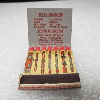 [Matchbook] Guiberson Specialty Oil Field Equipment, 21-strike, Red Green Gold - Interior: View of interior
