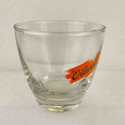 [Whisky Glass] Oilwell USS, Clear Glass, Orange Black