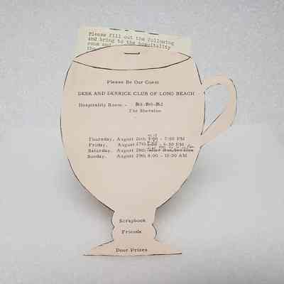 [Invitation] Desk and Derrick Club of Long Beach, Goblet-Shaped, The Sheraton, 26-29 August, 1971
