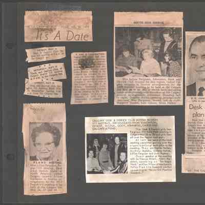 Clipping on Scrapbook Page