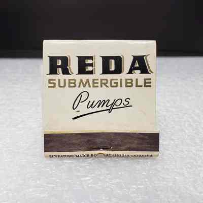 [Matchbook] REDA Submergible Pumps, 21-strike, Gold Black - Front: View of front cover