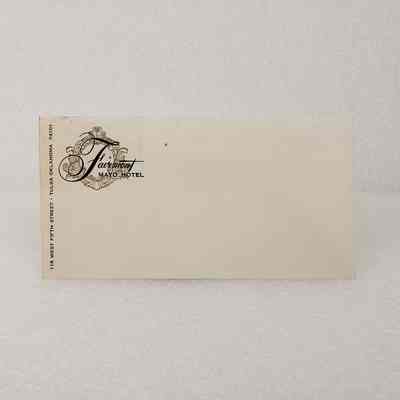 [Envelope] Fairmont Mayo Hotel, Tulsa Oklahoma, Association of Desk and Derrick Clubs, Tulsa Oklahoma, September, 1972