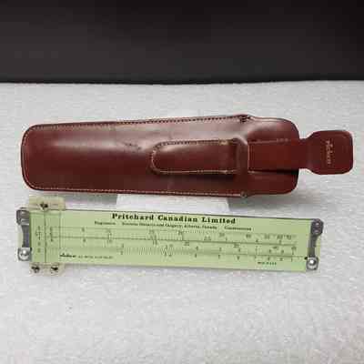 [Slide Rule] Pritchard Canadian Ltd., A. Kowalchuk, Brown Leather