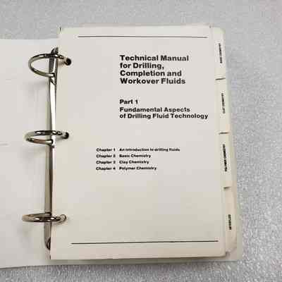 [Manual] Drilling Fluids Technical Manual - Part 1, White A5 Binder - Title Page: View of the title page