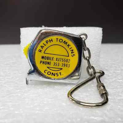 [Tape Measure] Ralph Tomkins Const., Mini, Metal Silver, Yellow Black