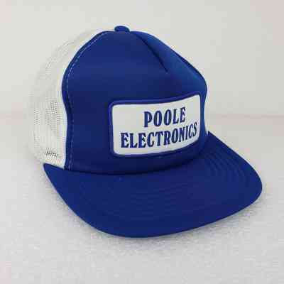 [Cap] Poole Electronics, Padded Crown Blue, Mesh Body White