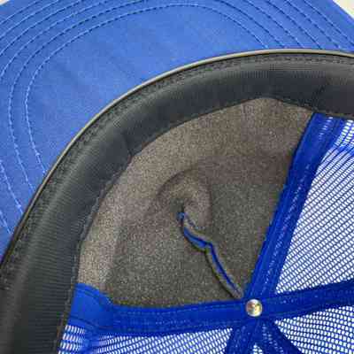 Close-Up of Interior. Sweatband and Foam Padding behind Crown