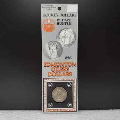 [Coin] 12 Dave Hunter/Edmonton Oilers, Hockey Dollars, 1983, In Packaging