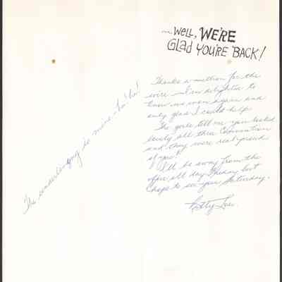Scan of Greeting Card, Interior
