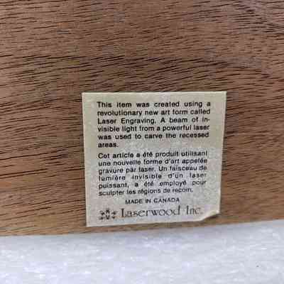 Close-Up View of Maker's Label