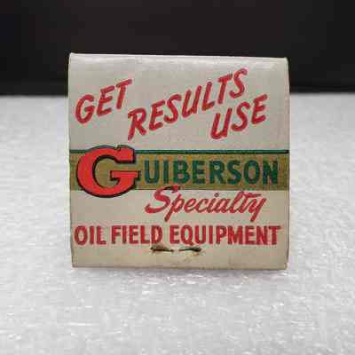 [Matchbook] Guiberson Specialty Oil Field Equipment, 21-strike, Red Green Gold