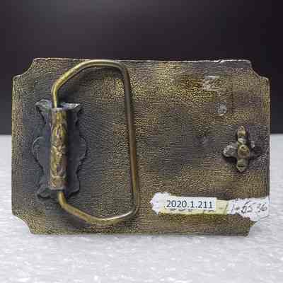 [Belt Buckle] Blain Well Service Ltd., Antique-Bronze - Back: View of the back.