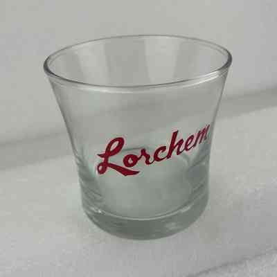[Whisky Glass] Lorchem, Clear Glass, Red