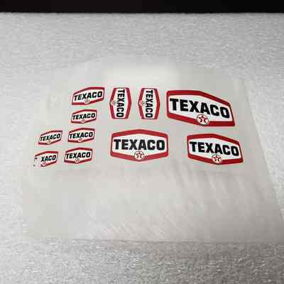 [Transfer] Hexagonal Texaco Logos, Assorted Clear