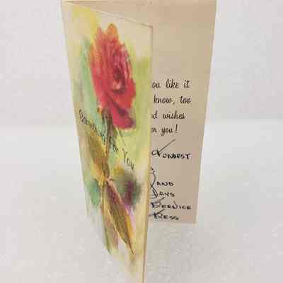 Angled View of Card