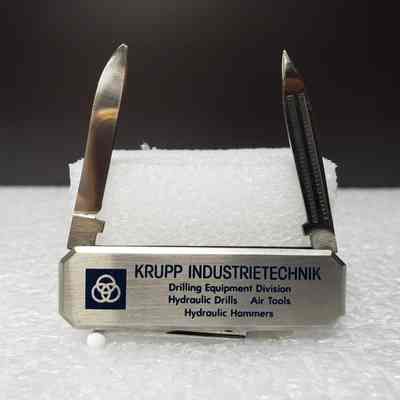 [Pocket Knife] Krupp Industrietechnik Drilling Equipment Division, Barlow, Silver Blue