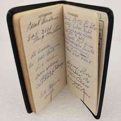View of Planner, Used Pages, Addressed