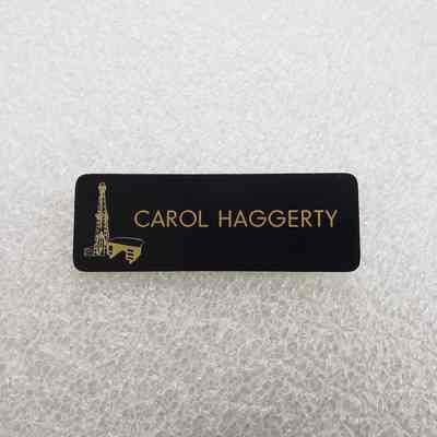 [Name Tag] Carol Haggerty, Black Gold