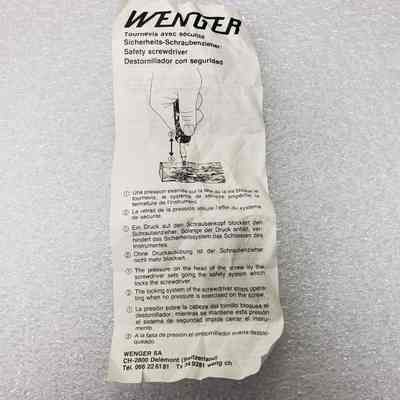 [Pocket Knife] Shell Oil, Wenger, Red - instructions A: View of Side A of the instructions