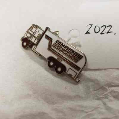 [Pin] Computalog Gearhart Ltd., Lapel Pin, Enamel Metal White Brown Orange