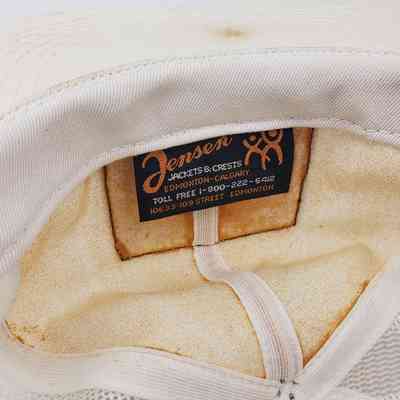 Close-Up of Interior, Sweatband with Product Label