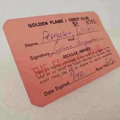 Angled View of Membership Card