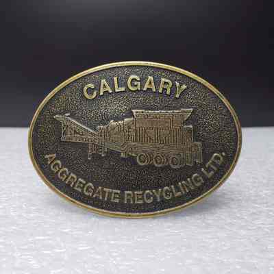 [Belt Buckle] Calgary Aggregate Recycling Ltd., Antique-Bronze